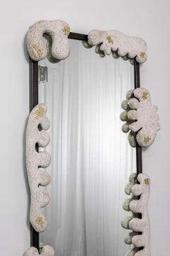 Tanguay Floor Length Mirror, Ceramic, Brass, Steel, Metal Frame, Customizable