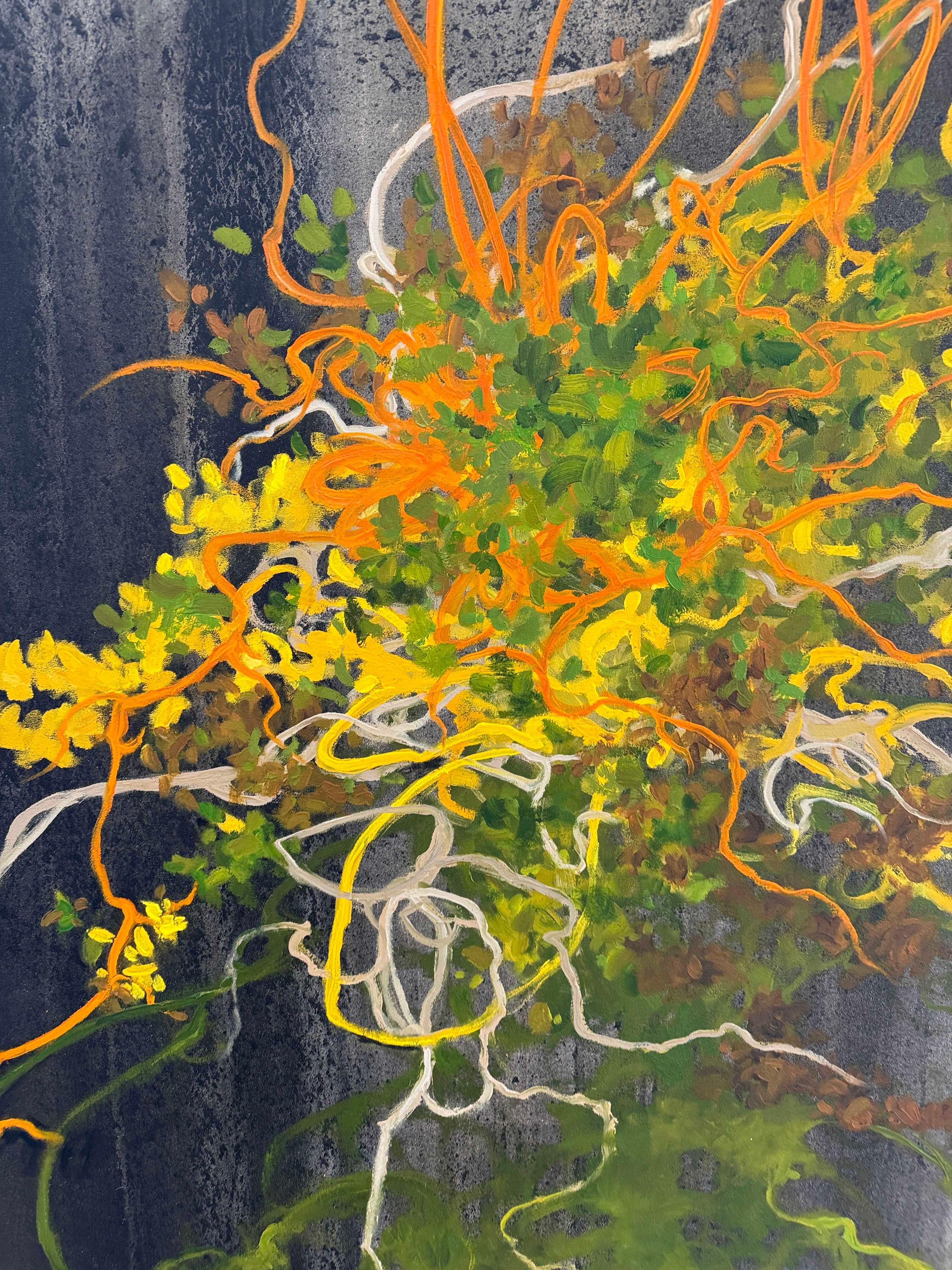 Colorful abstract  large format nature oil painting For Sale 2