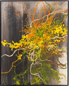 Astratto colorato  pittura ad olio Nature di grande formato