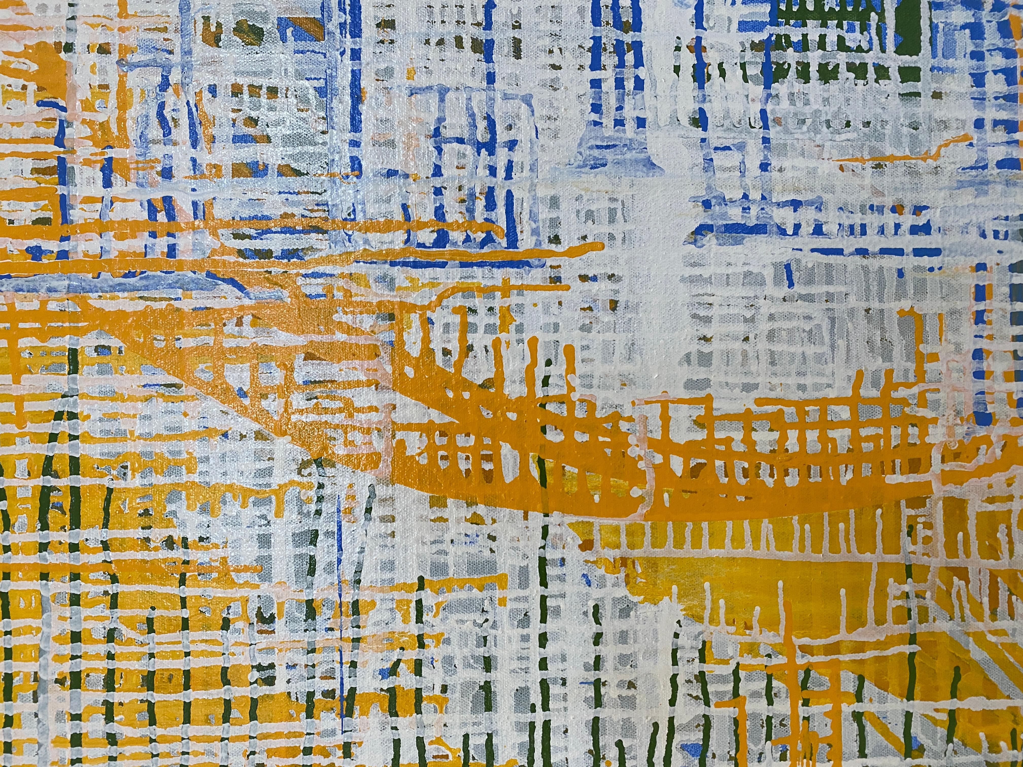 New Paradigm, abstract, contemporary, large format, geometric oil painting 2
