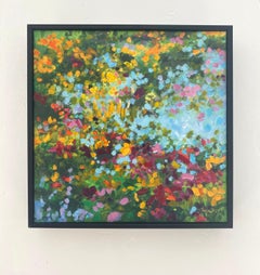 "Garden", print, contemporary, abstract floral landscape, 2023