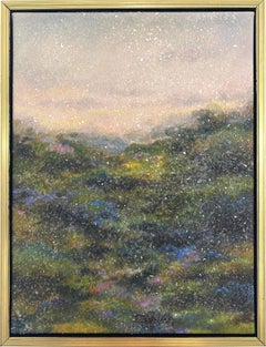 Sparkling Scape, small gift sized landscape print with glitter