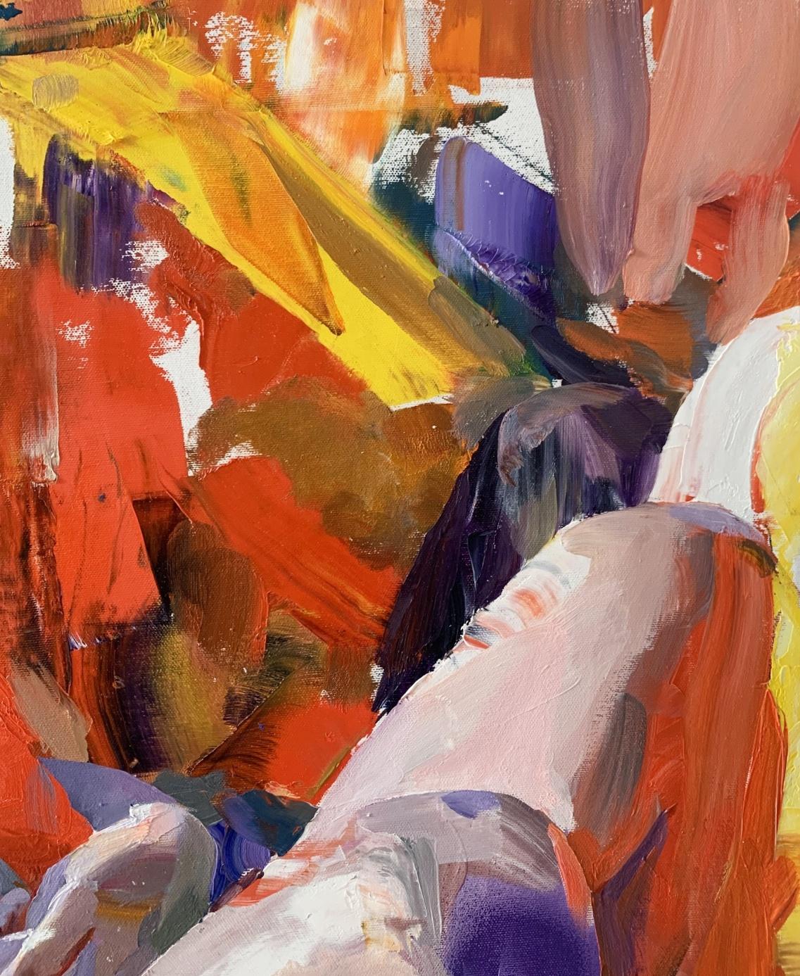 Sin título - Arte europeo contemporáneo Figurativo Óleo sobre lienzo Pintura colorista - Painting de Tania Kandracienka