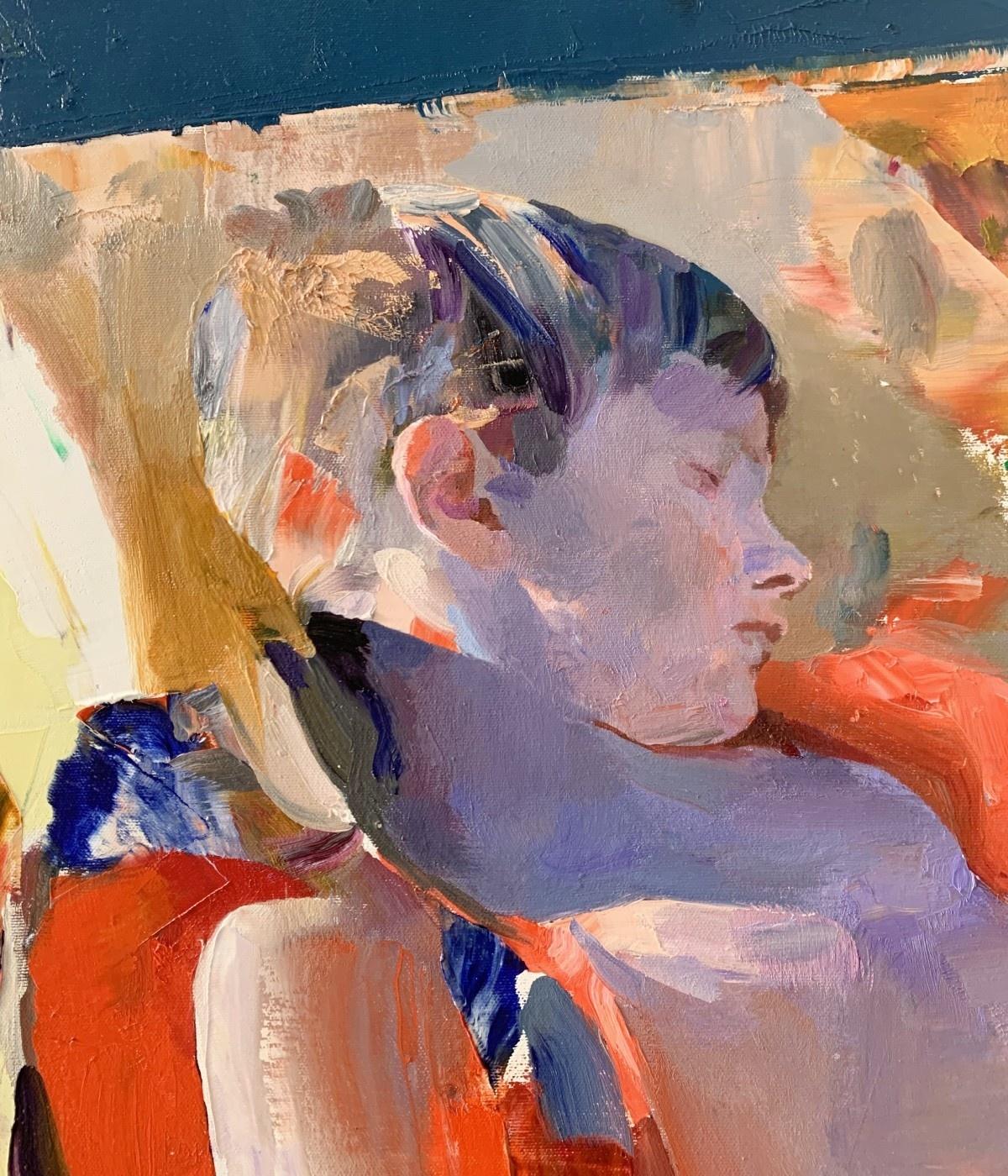 Sin título - Arte europeo contemporáneo Figurativo Óleo sobre lienzo Pintura colorista - Painting Contemporáneo de Tania Kandracienka