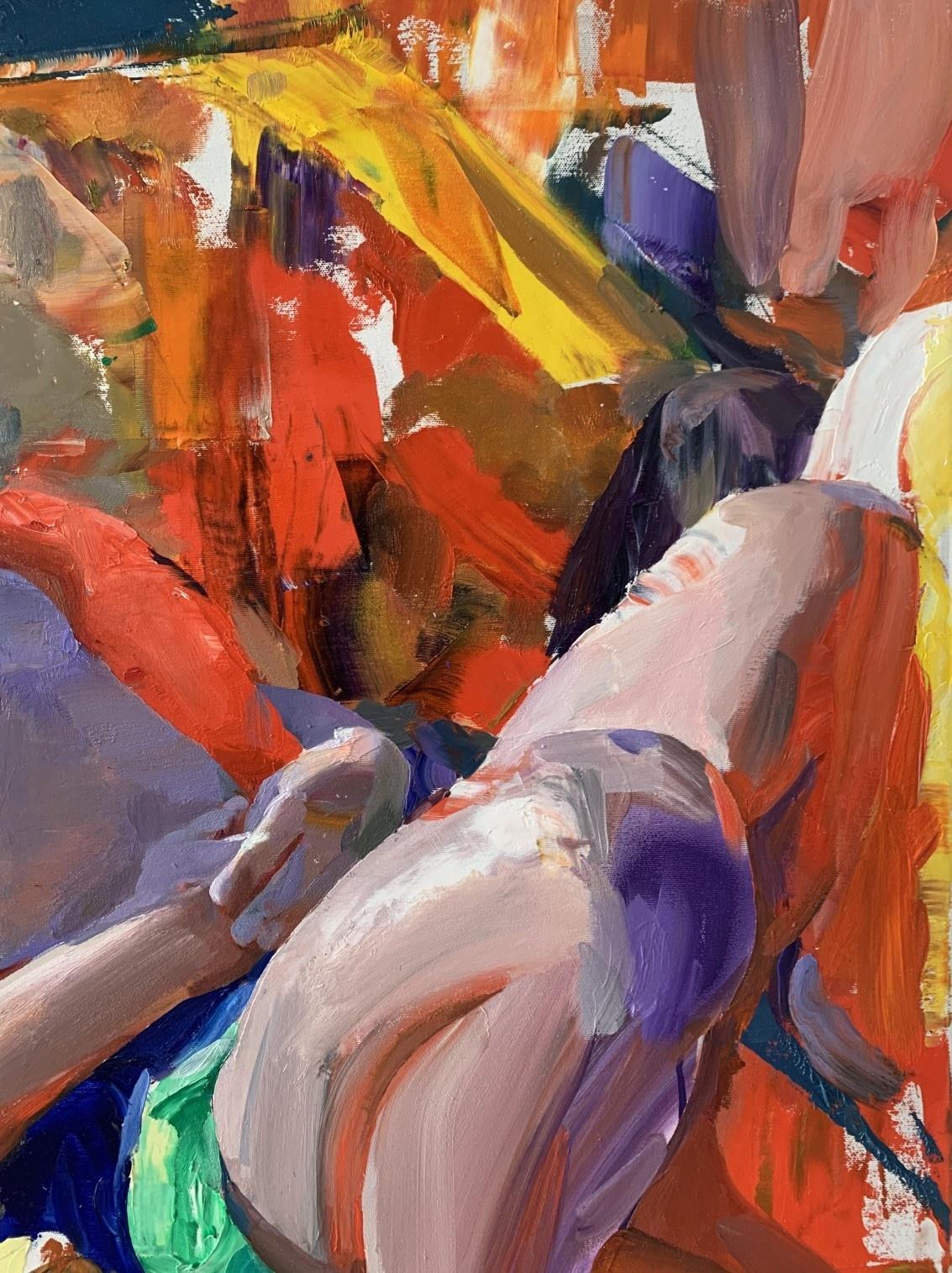 Sin título - Arte europeo contemporáneo Figurativo Óleo sobre lienzo Pintura colorista 1