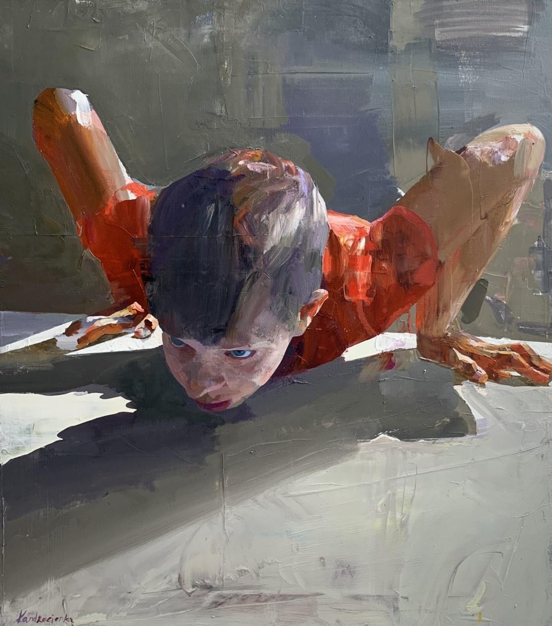 Tania Kandracienka Figurative Painting - Untitled - Contemporary European Art Figurative Oil on Canvas Colorful Painting