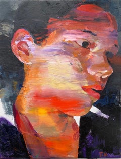 Sin título. Arte europeo contemporáneo, Pintura figurativa al óleo sobre lienzo