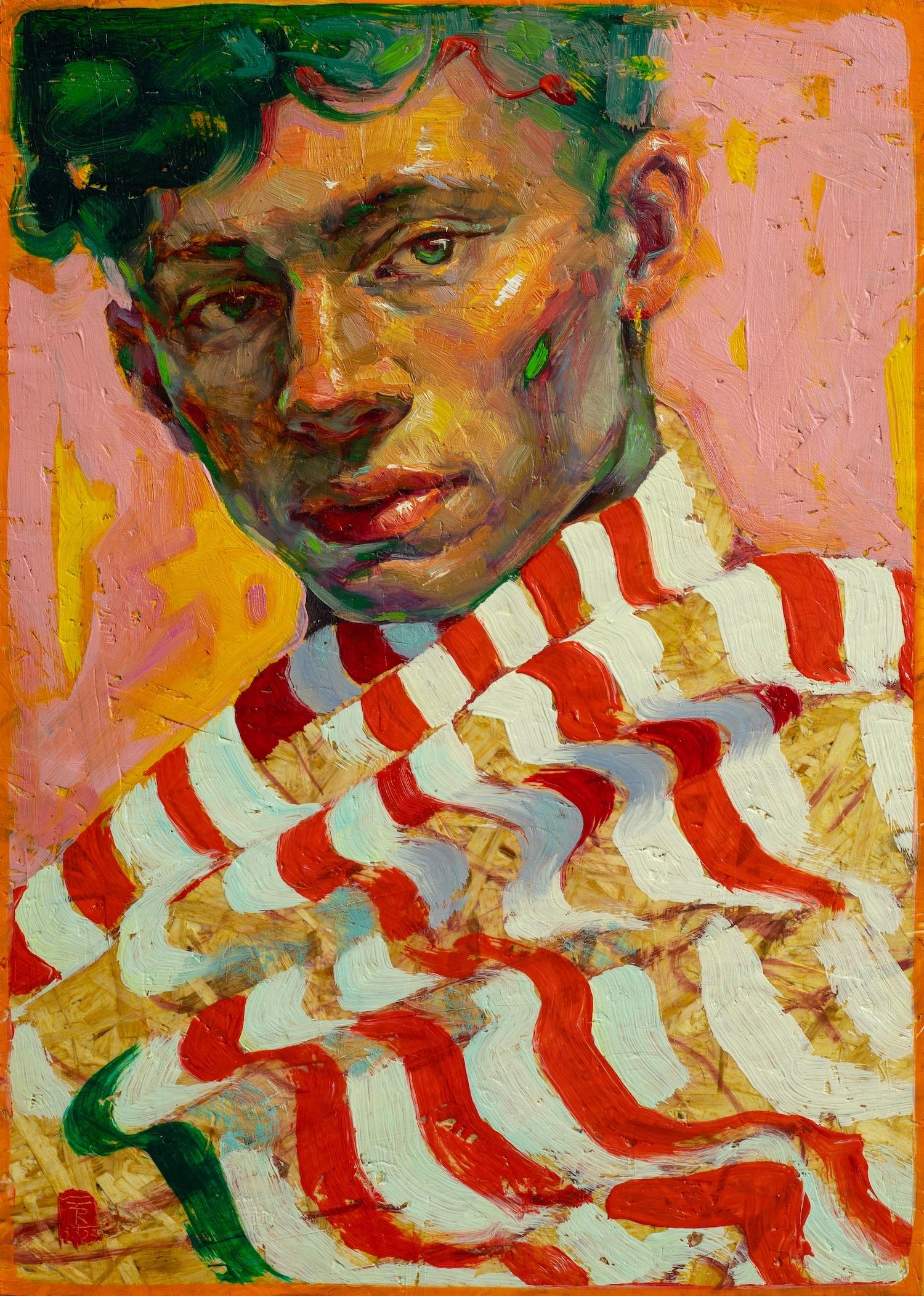 Portrait Painting de Tania Rivilis - Chroma-Q- Retrato contemporáneo del siglo XXI