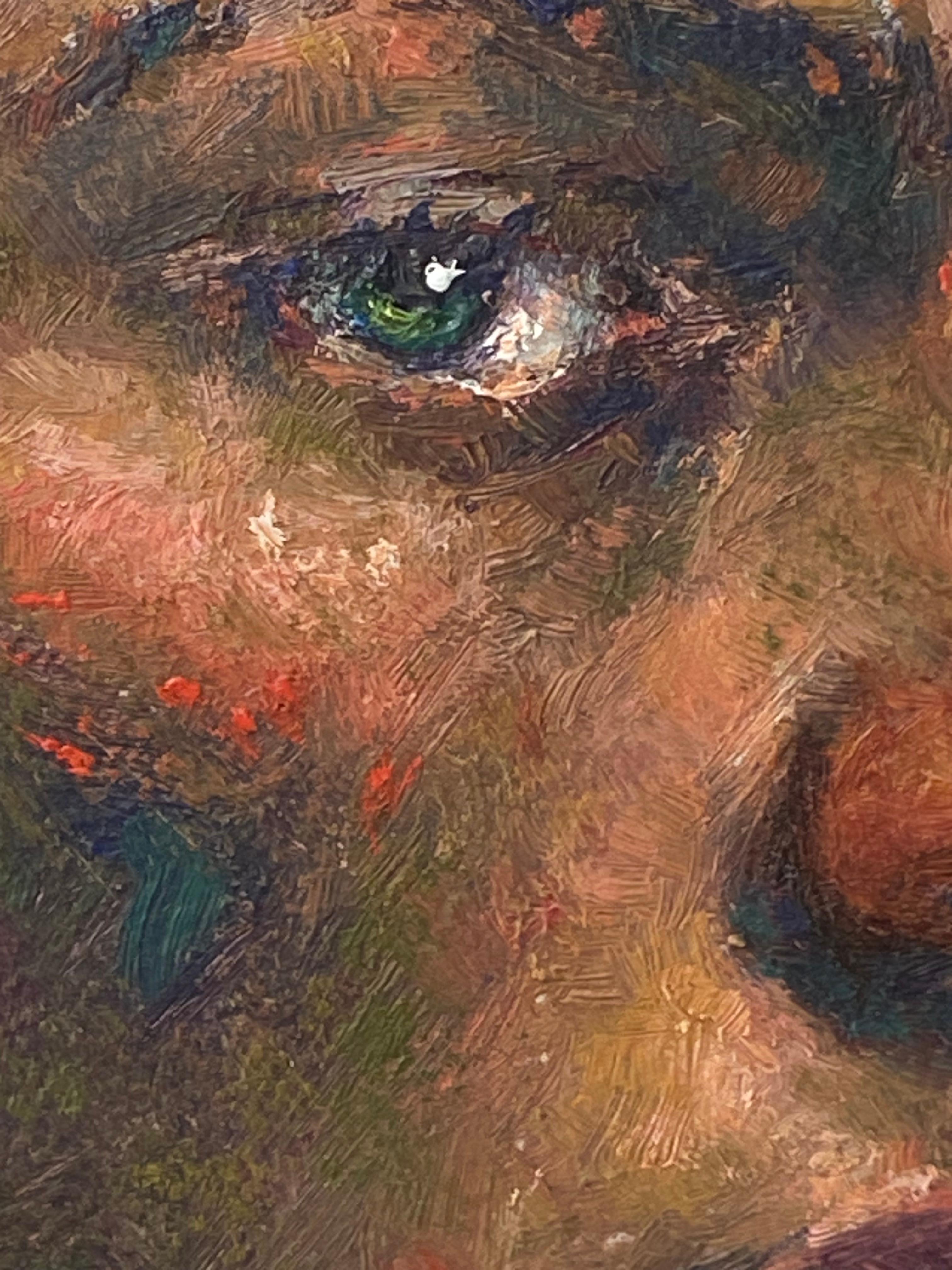 Conversaciones- Siglo XXI Retrato contemporáneo Pintura de un hombre en venta 1