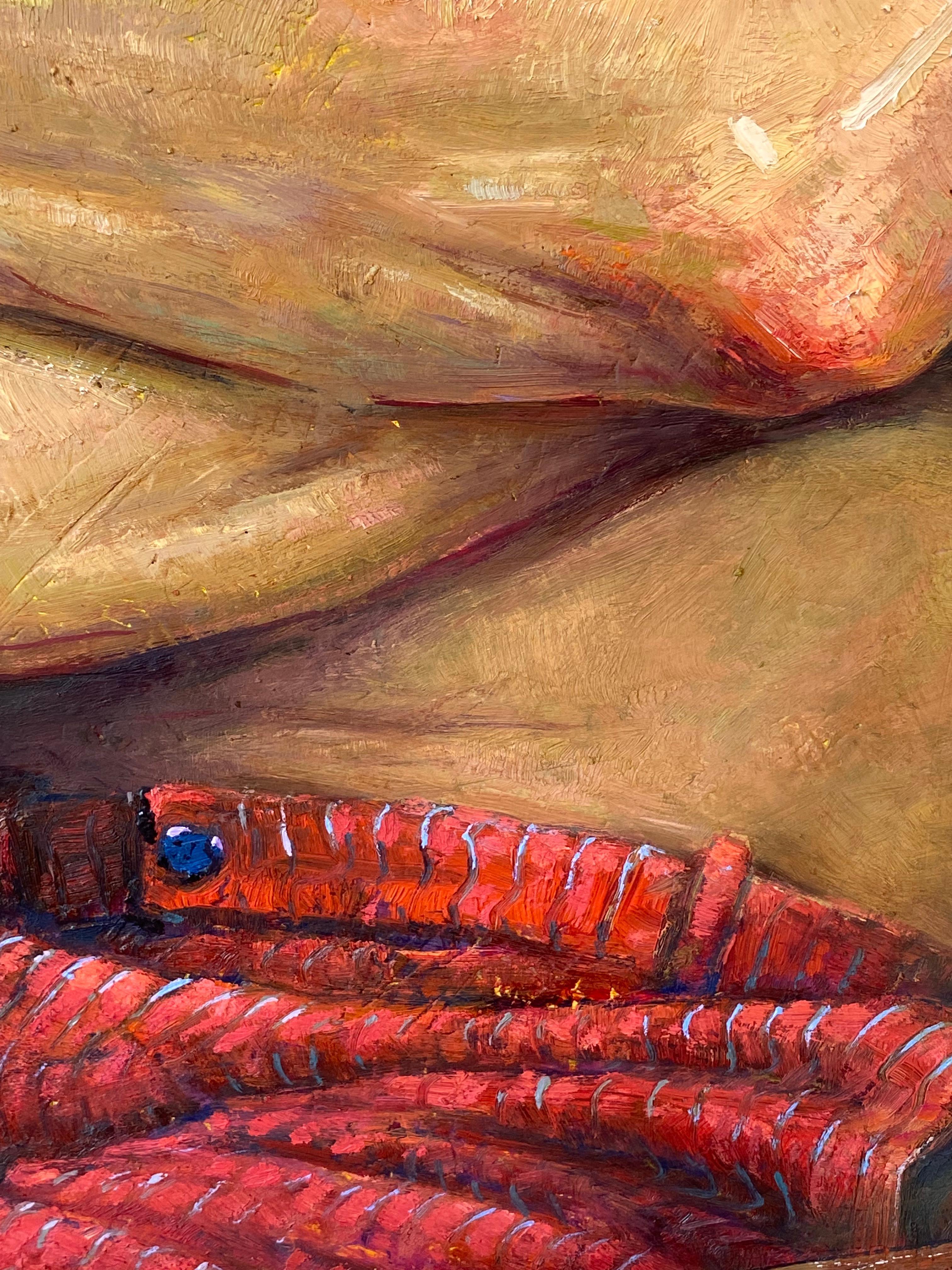 L Antagoniste- Retrato contemporáneo del siglo XXI Pintura de un hombre 9
