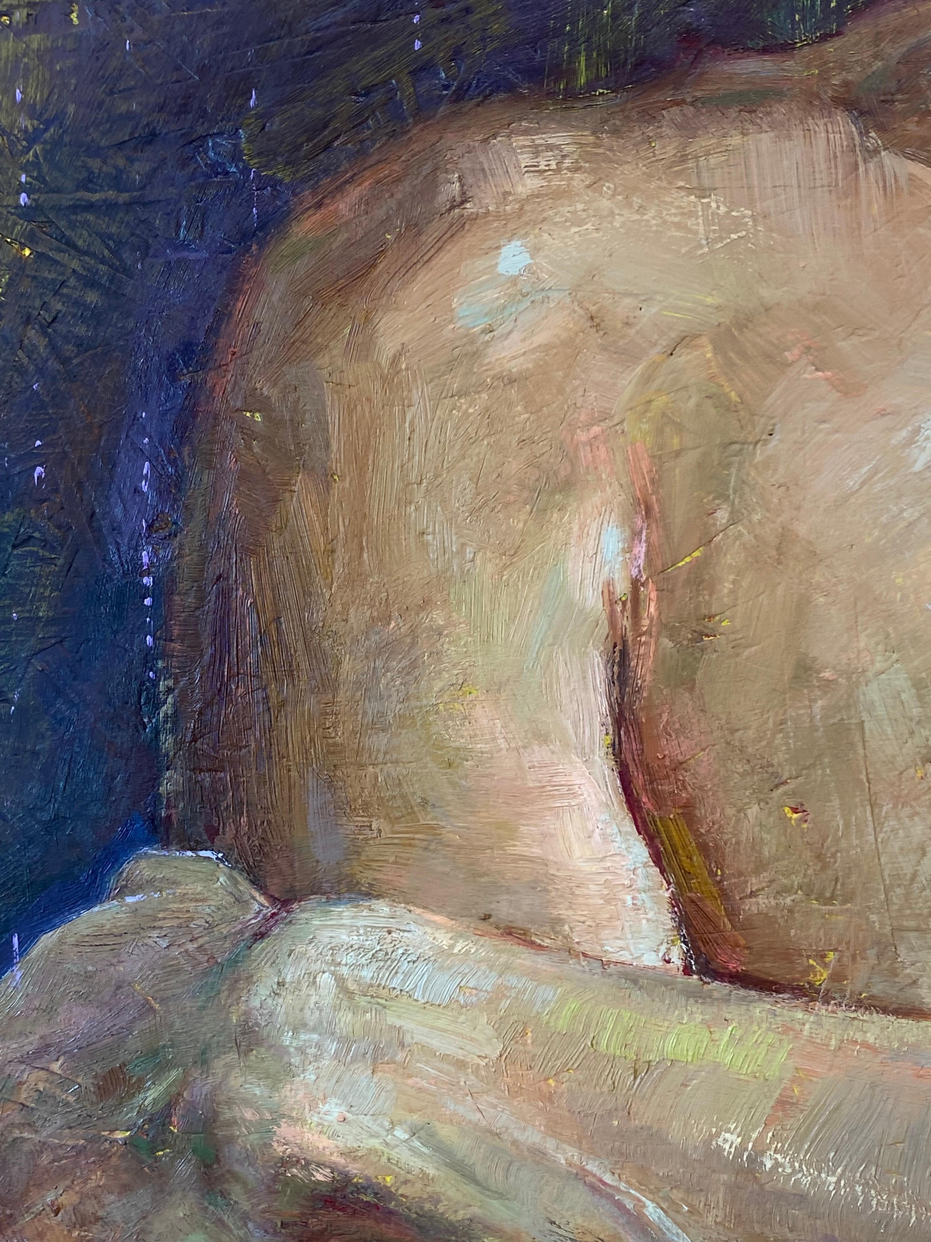 L Antagoniste- Retrato contemporáneo del siglo XXI Pintura de un hombre 4