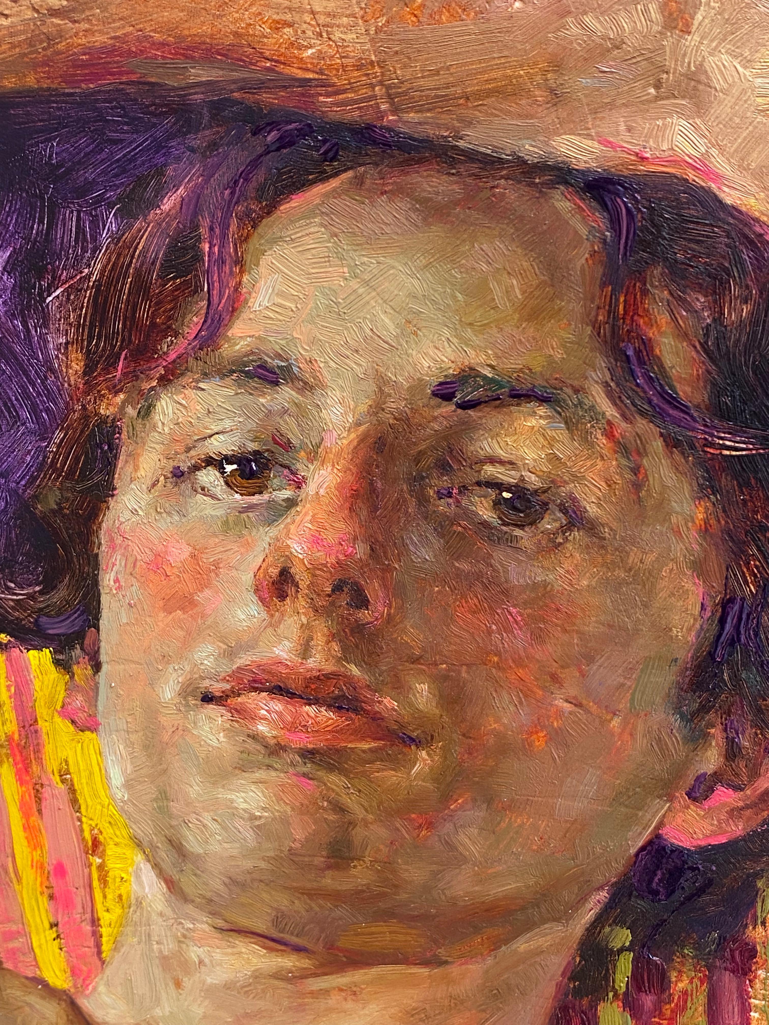 Que ése sea el reflejo que veo- Retrato contemporáneo del siglo XXI - Painting Contemporáneo de Tania Rivilis