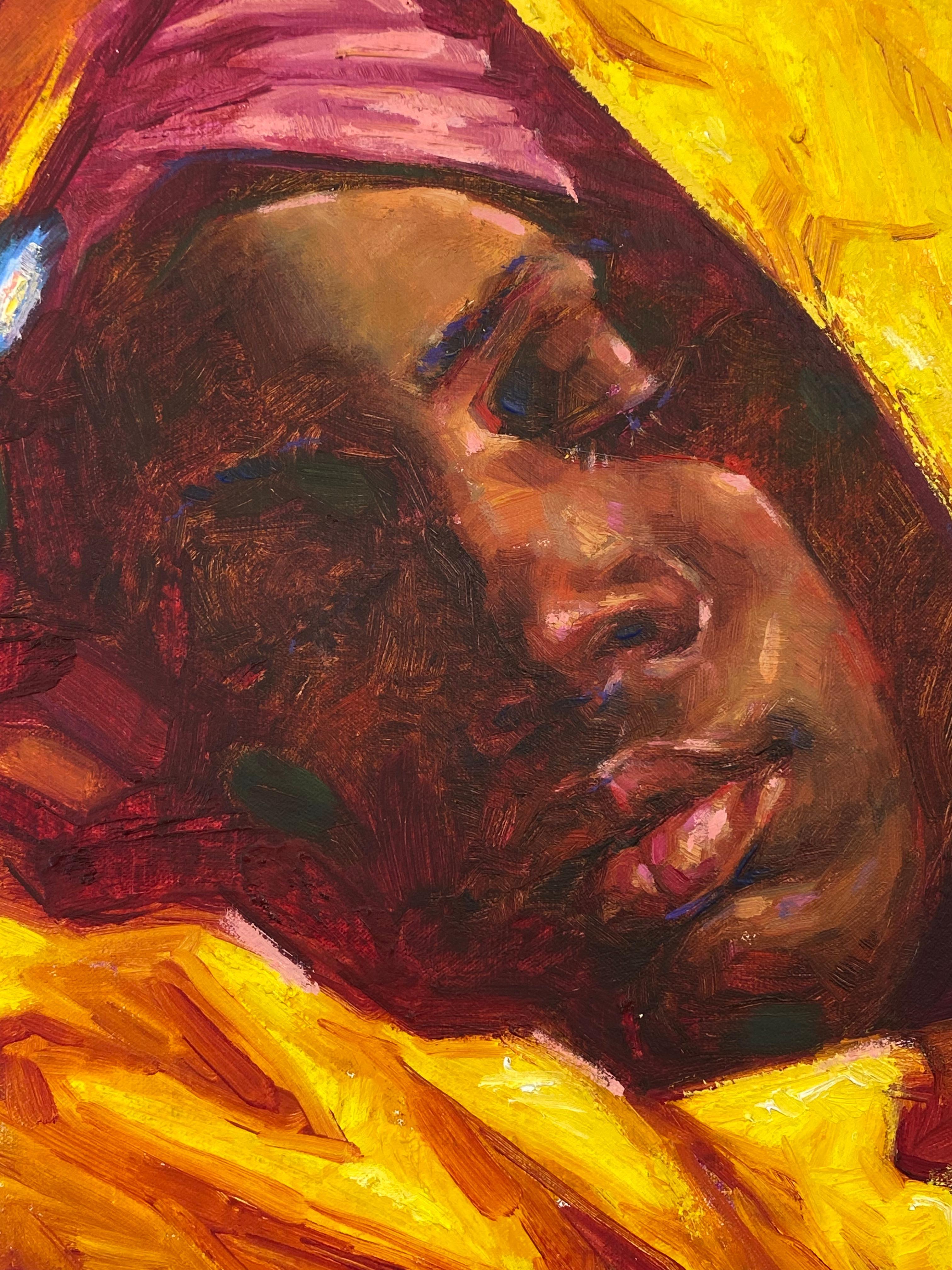 Las mil y una noches - Retrato contemporáneo del siglo XXI - Painting Contemporáneo de Tania Rivilis