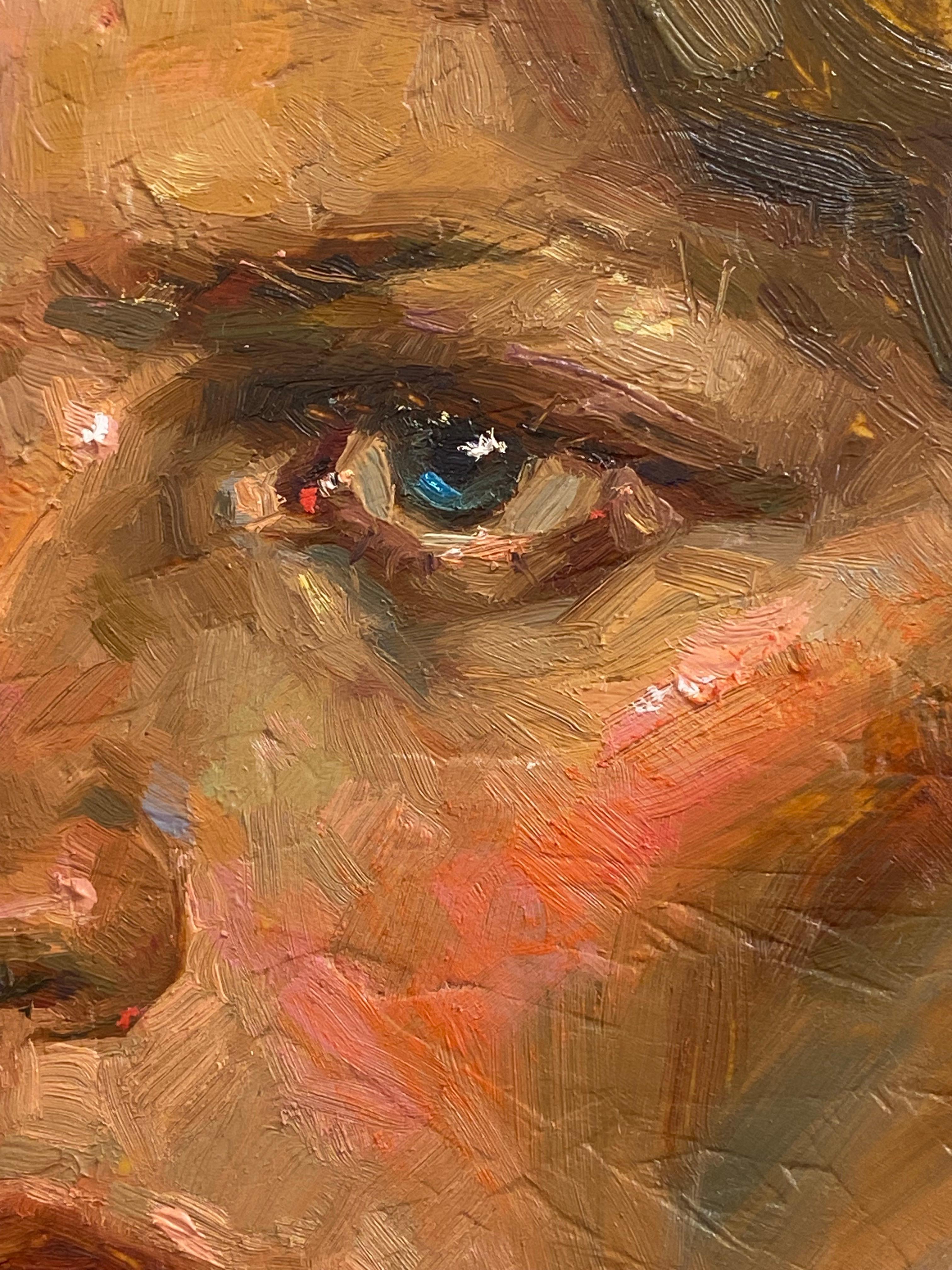 Avvolto dalle aspettative - Ritratto del XXI secolo in pittura contemporanea in vendita 2