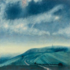 Sheltering Folds- Original abstract British landscape painting- contemporary Art