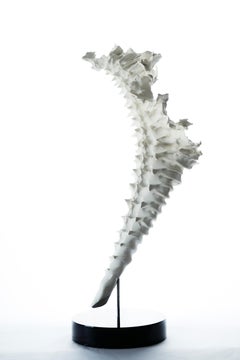 Clay Abstract Sculpture: 'Oyster Shell'