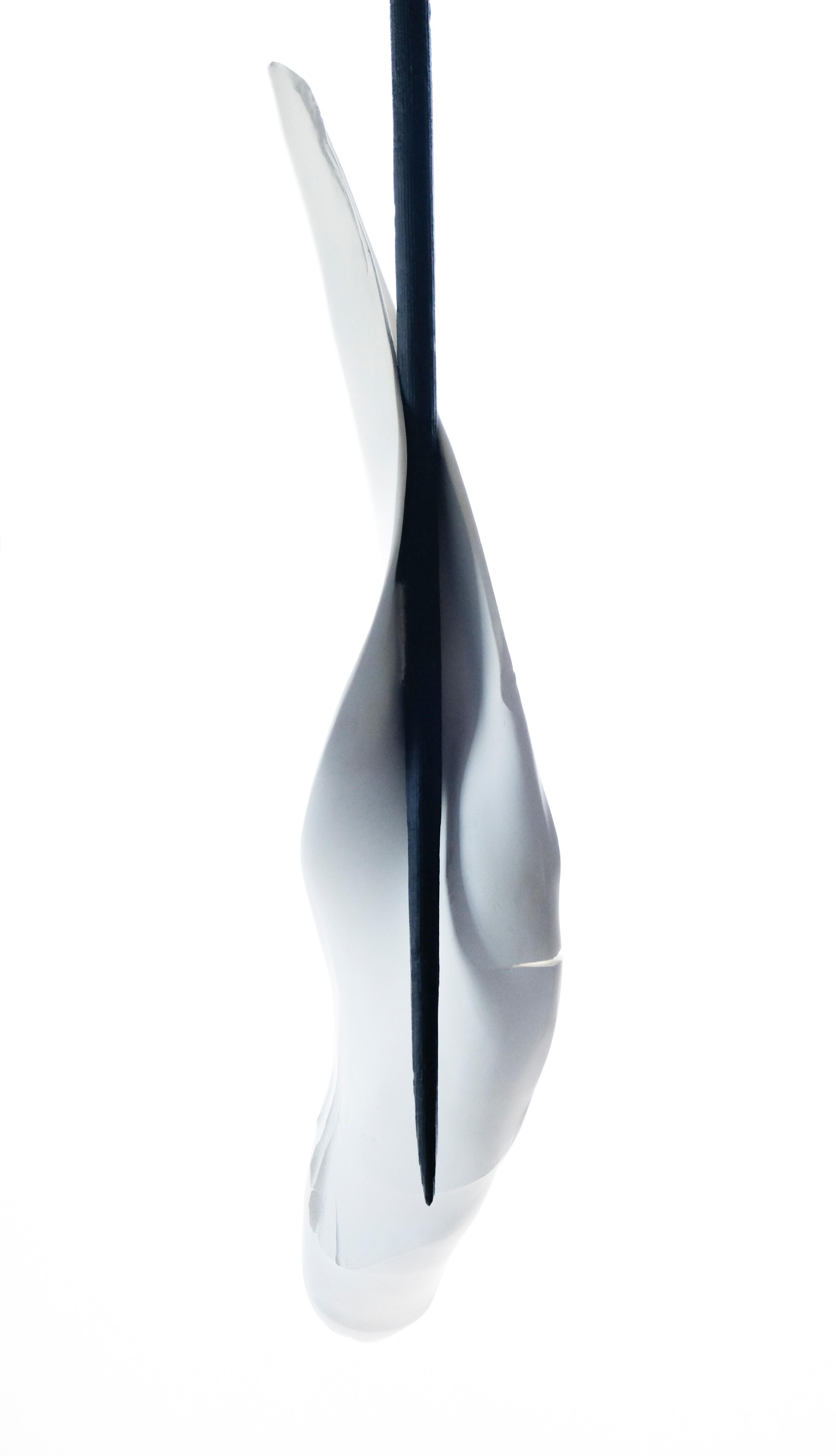 Large Hanging Abstract Sculpture: 'Sugi and Jade' 2