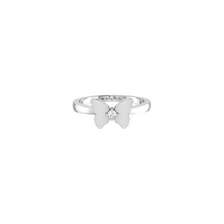 Squisito anello con diamante a farfalla in oro 18 carati, disponibile nelle varianti bianco, giallo e rosa. Questo design accattivante presenta delicati accenti di diamante che danno vita al grazioso motivo della farfalla, unendo l'eleganza a un