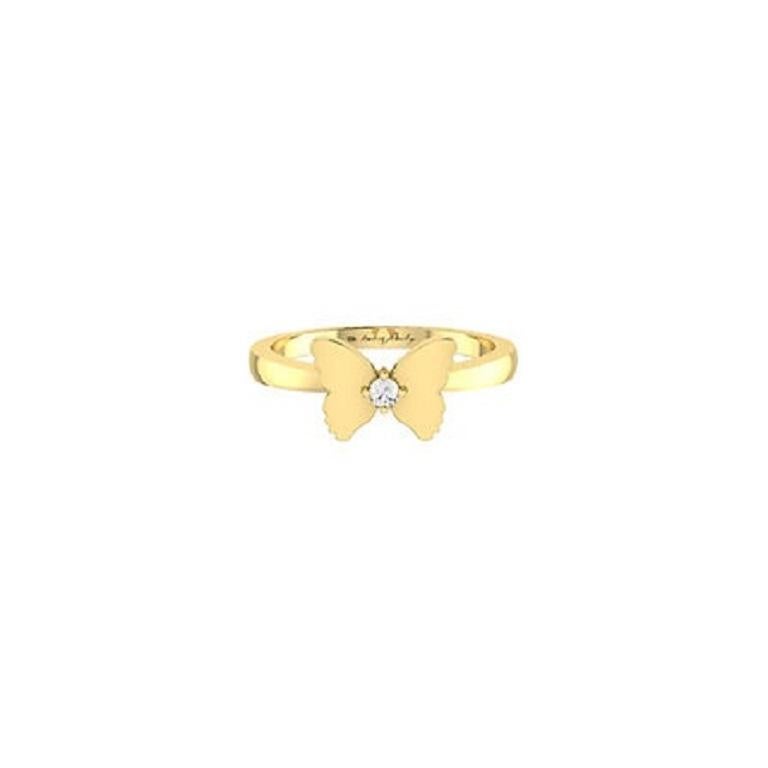Contemporaneo Tanisa Nahata Butterfly Diamond 0,025ct. Anello in oro 18 carati. in vendita