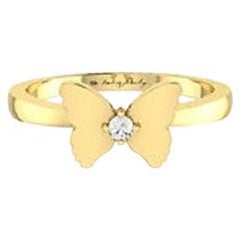 Tanisa Nahata Butterfly Diamond 0,025ct. Anello in oro 18 carati.