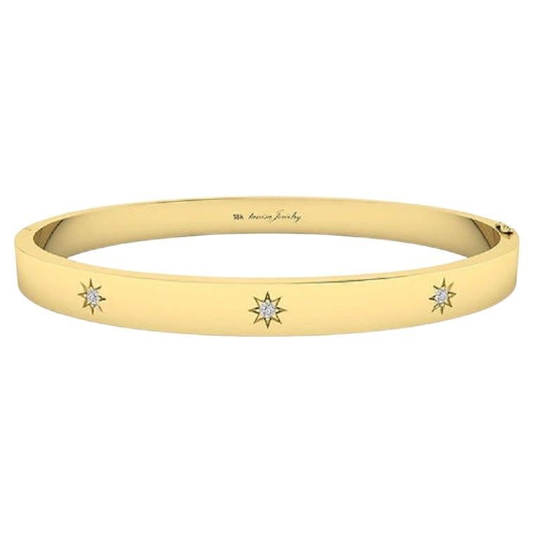 Tanisa Nahata Classic Starburst Diamond 0,07ct. Bracciale in oro 18 carati.
