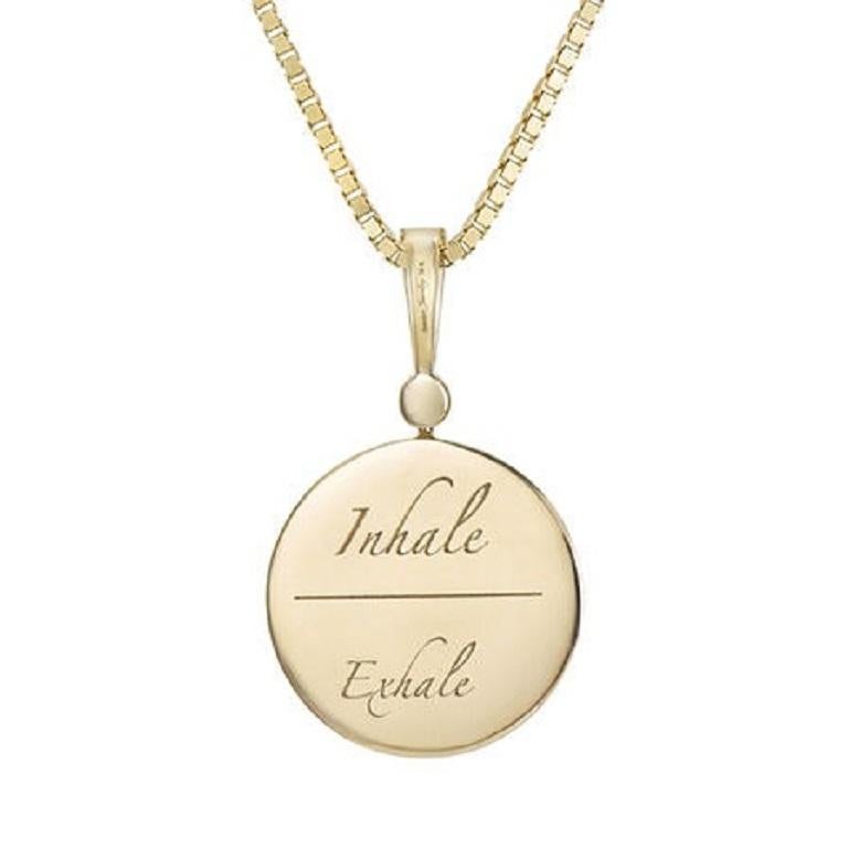 Contemporain Tanisa Nahata Diamant 0.084ct. Pendentif en or jaune 18 carats. en vente