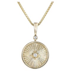 Tanisa Nahata Diamant 0.084ct. Pendentif en or jaune 18 carats.