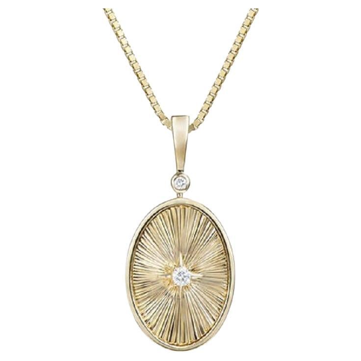 Tanisa Nahata Diamond 0.084ct. Pendant in 18Karat Yellow Gold.
