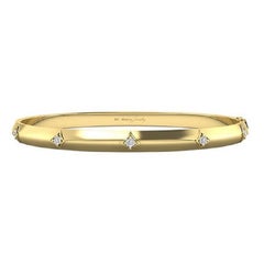 Diamante Tanisa Nahata 0,14ct. Bracciale Modern Gold Reign in oro 18 carati.