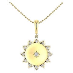 Tanisa Nahata Sunshine Diamond 0,16 carat Pendentif en or jaune 18 carats.