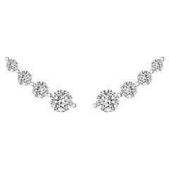 Tanisa Nahata Diamond 0.28ct. Graduating Wave Earrings in 18Karat Gold.