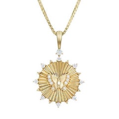 Tanisa Nahata Butterfly Diamond 0.31ct. Pendant in 18Karat Yellow Gold.