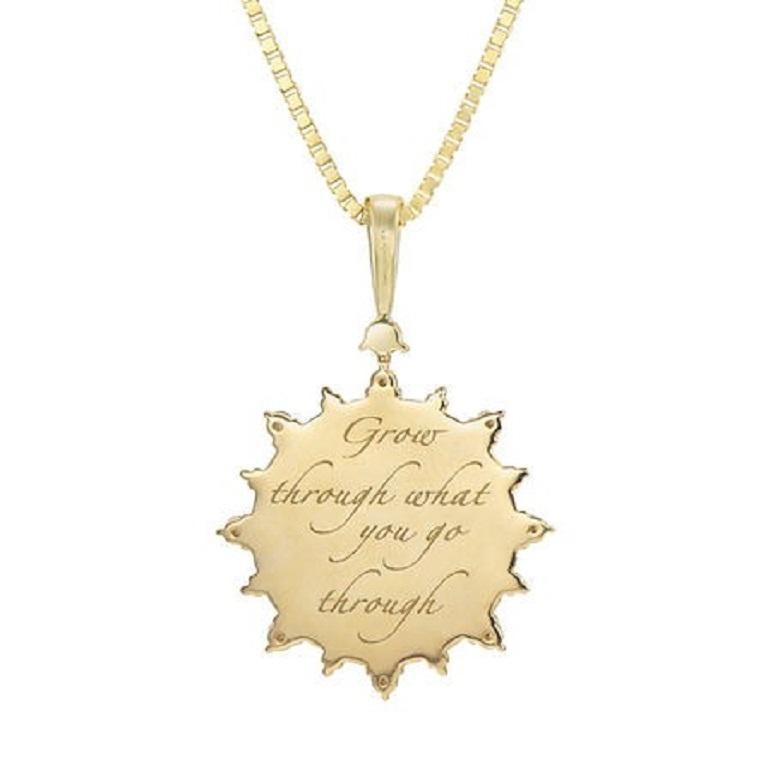 Contemporain Tanisa Nahata Butterfly Diamond 0,31 carat Pendentif en or jaune 18 carats. en vente