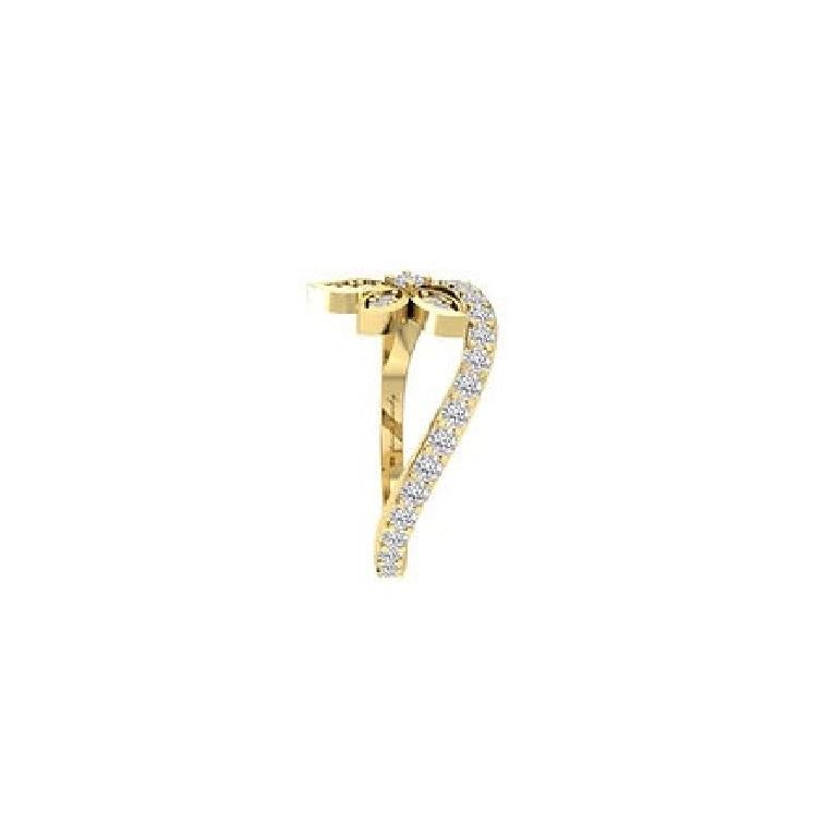Tanisa Nahata Diamond 0.39ct. Bloom Ring in 18Karat Gold. In New Condition For Sale In Hong Kong, HK