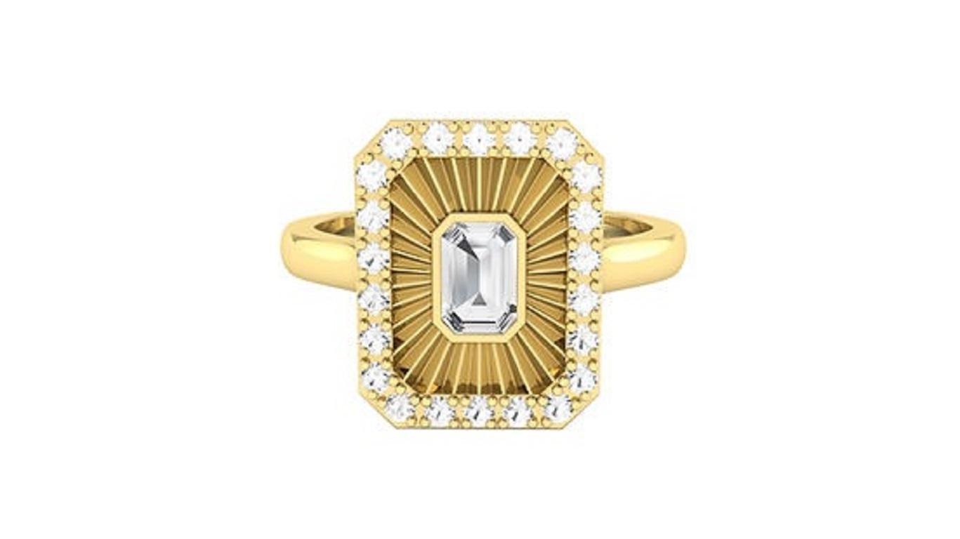 Crafted in 18K white, yellow, or rose gold, this stunning Ocean Wave ring features a flowing wave design adorned with shimmering diamonds. The ring’s graceful curves capture the essence of ocean tides, creating a unique and elegant statement piece