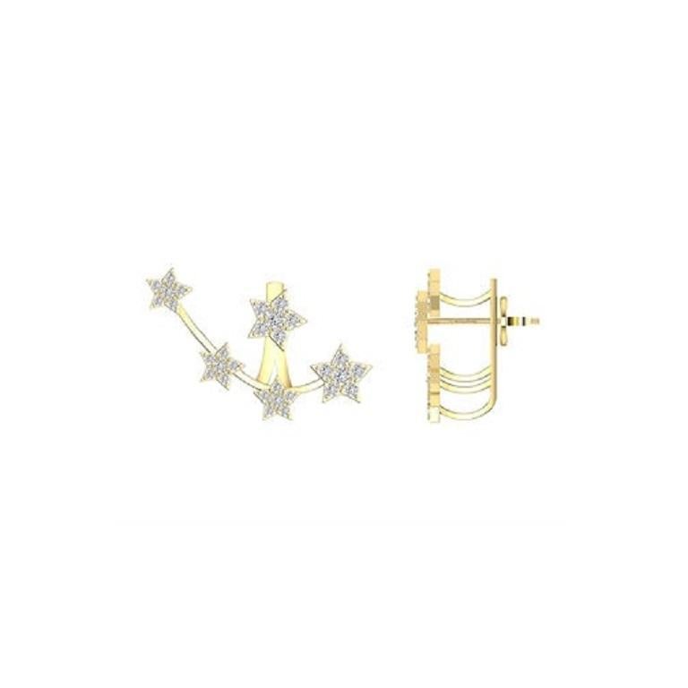 Contemporaneo Tanisa Nahata Diamante 0,50 Ct. Orecchini a perno Starry Night in oro 18 carati. in vendita