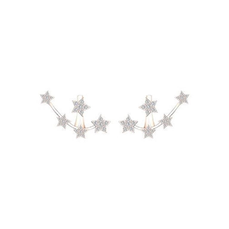Tanisa Nahata Diamante 0,50 Ct. Orecchini a perno Starry Night in oro 18 carati. In condizioni Nuovo in vendita a Hong Kong, HK
