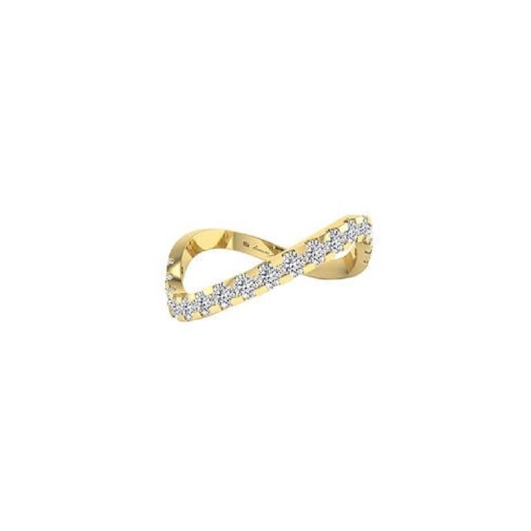 This Diamond Twist Band Ring in 18K gold combines graceful curves with sparkling diamonds, creating a captivating twist design. Elegant and versatile, it adds a touch of refined brilliance, whether worn alone or stacked for added glamour.

Diamond