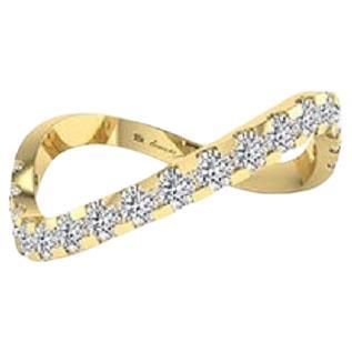Tanisa Nahata Diamond 0.53ct. Twist Band Ring in 18Karat Gold. For Sale