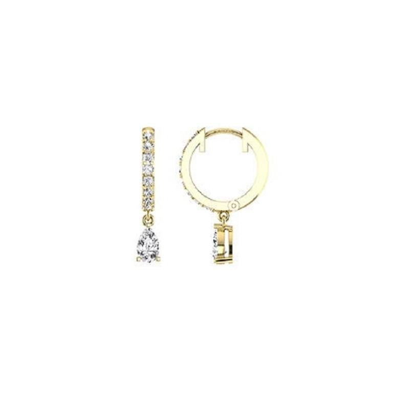 Contemporaneo Tanisa Nahata Fancy Twin Pear Hoops Diamante 0,64ct. Orecchini in oro 18 carati. in vendita