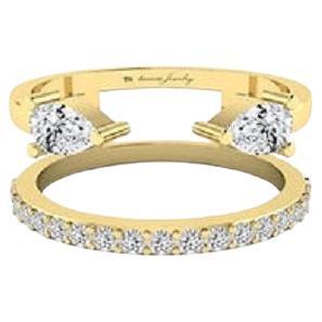 Tanisa Nahata Twin Pear Open Diamond 0.66ct. Ring in 18Karat Gold.