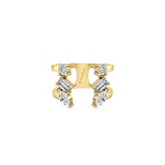 Tanisa Nahata Multi-shape Diamond 0.70ct. Open Ring in 18Karat Gold.