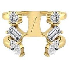 Tanisa Nahata Multi-shape Diamond 0.70ct. Open Ring in 18Karat Gold.