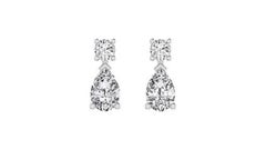 Tanisa Nahata Fancy Twin Pear Drops Diamond 1.00ct. Earrings in 18Karat Gold.