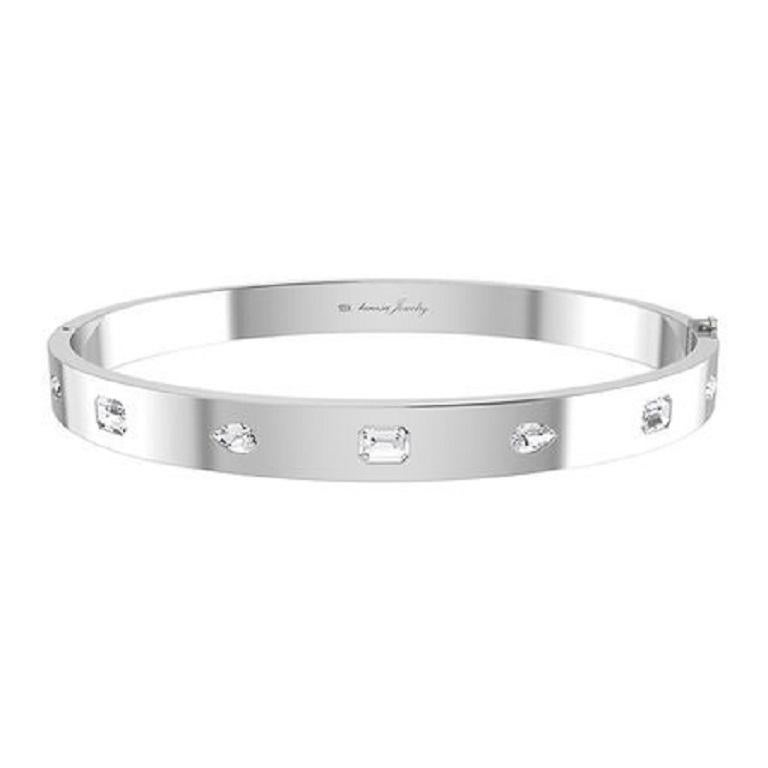 Contemporain Tanisa Nahata  Diamant de forme multiple 1,035 carat. Bracelet en or 18 carats. en vente