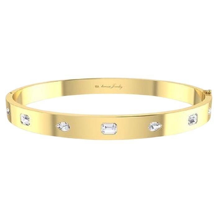 Tanisa Nahata  Diamante a forma multipla 1,035ct. Bracciale in oro 18 carati.