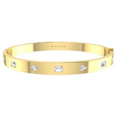 Tanisa Nahata  Multi shape Diamond 1.035ct. Bangle in 18Karat Gold.