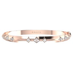 Tanisa Nahata Diamant 1,036 Karat. Moderner Reign Fancy-Armreif aus 18 Karat Gold.