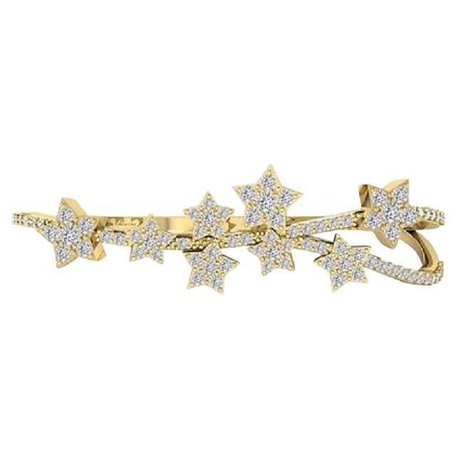 Tanisa Nahata Diamond  1.05ct. Starry Night Two Finger Ring in 18Karat Gold.
