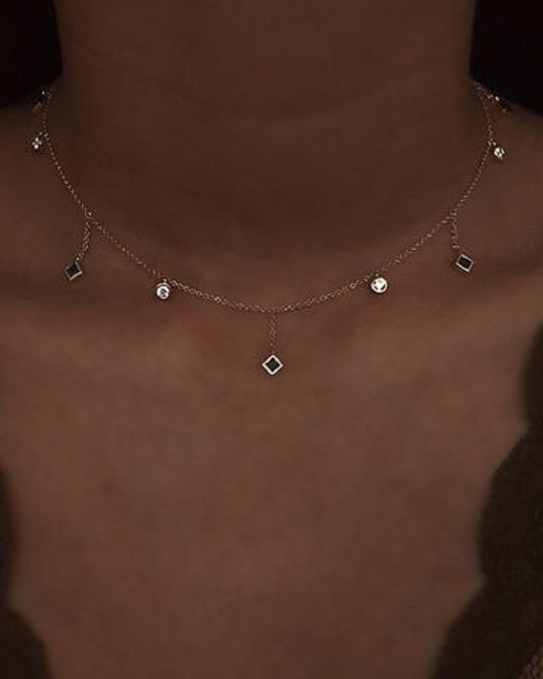 Contemporaneo Tanisa Nahata Smeraldo e Diamante 1,27ct. Collana a goccia in oro 18 carati. in vendita